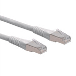 Roline Cat6 Straight Male RJ45 to Straight Male RJ45 Ethernet Cable, S/FTP, Grey PVC Sheath, 500mm