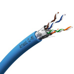 Cat6a Ethernet Cable, Blue PE Sheath, 1000m, Flame Retardant