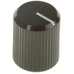RS PRO Potentiometer Knob, Grub Screw Type, 10mm Knob Diameter, Black, 3.2mm Shaft