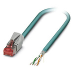 Phoenix Contact Cat5e Straight Male RJ45 to Unterminated Ethernet Cable, Black Polyurethane Sheath, 5m
