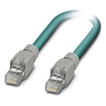 Phoenix Contact Cat5 Straight Male RJ45 to Straight Male RJ45 Ethernet Cable, Black Polyurethane Sheath, 10m
