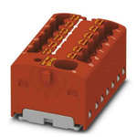 1046975 | Phoenix Contact Distribution Block, 13 Way, 2.5mm², 17.5A, 450 V, Red