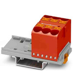 1082405 | Phoenix Contact Distribution Block, 6 Way, 90A, 800 V, Red