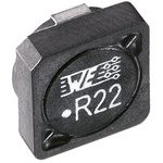 Wurth, WE-PDF, 1064 Shielded Wire-wound SMD Inductor with a Ferrite Core, 2.5 μH ±30% Flat Wire Winding 13.7A Idc