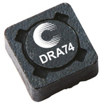 Cooper Bussmann, DRA, 74 Shielded Wire-wound SMD Inductor with a Ferrite Core, 820 μH ±20% Wire-Wound 327mA Idc