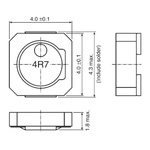 TDK, VLCF, 4018 Shielded Wire-wound SMD Inductor with a Ferrite Core, 10 μH ±20% Wire-Wound 1.26A Idc