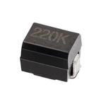 Wurth, WE-GFH, 4532 Wire-wound SMD Inductor with a Iron Core, 220 μH ±10% Moulded 200mA Idc Q:40