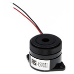 RS PRO 95dB Panel Mount Continuous Internal Piezo Buzzer, 29.5 (Dia.) x 24.5mm, 1.5V dc Min, 16V dc Max
