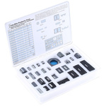 Fair-Rite 71 piece Ferrite Kit Includes Clips, Flat Cable Core, Flat Cable Snap-Its, Round Cable Cores, Round Cable