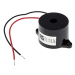 RS PRO 90dB Panel Mount Continuous Internal Piezo Buzzer, 33 x 23 x 17mm, 3V dc Min, 16V dc Max