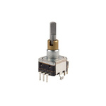 Bourns 15 Pulse Quadrature Mechanical Rotary Encoder with a 2 mm Flat (Inner Shaft), Slot (Outer Shaft) Shaft (Not
