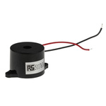 RS PRO 90dB Panel Mount Continuous Internal Piezo Buzzer, 33 x 23 x 17mm, 3V dc Min, 16V dc Max