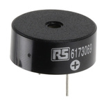 RS PRO 95dB Through Hole Continuous Internal Piezo Buzzer, 23.5 x 9.5mm, 3V dc Min, 20V dc Max