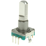 Alps Alpine 15 Pulse Incremental Mechanical Rotary Encoder with a 6 mm Flat Shaft, Through Hole