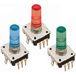TE Connectivity 24 Pulse Incremental Mechanical Rotary Encoder with a 6.8 mm Flat Shaft (Not Indexed), Through Hole
