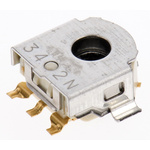 Alps Alpine 12 Pulse Incremental Mechanical Rotary Encoder with a 2.2 mm Hollow Shaft (Not Indexed), Bracket Mount,