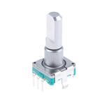 Alps Alpine 15 Pulse Incremental Mechanical Rotary Encoder with a 6 mm Flat Shaft (Not Indexed), Through Hole