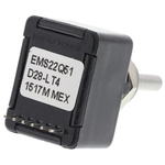Bourns 256 Pulse Incremental Mechanical Rotary Encoder with a 3.17 mm Plain Shaft (Indexed), Bracket Mount