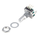 Bourns 24 Pulse Incremental Mechanical Rotary Encoder with a 6 mm Flat Shaft (Not Indexed), Through Hole