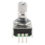 Bourns 24 Pulse Incremental Mechanical Rotary Encoder with a 6 mm Knurl Shaft (Not Indexed), Through Hole