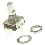 Bourns 24 Pulse Incremental Mechanical Rotary Encoder with a 6 mm Flat Shaft (Not Indexed), Through Hole
