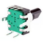 Bourns 24 Pulse Incremental Mechanical Rotary Encoder with a 6 mm Flat Shaft (Not Indexed), Through Hole