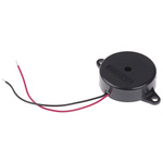 RS PRO 85dB Panel Mount Continuous Internal Piezo Buzzer, 30 (Dia.) x 10mm, 3V dc Min, 30V dc Max