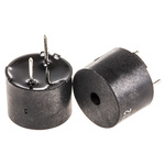 RS PRO 85dB Through Hole Continuous External Magnetic Buzzer Component, 12 x 9mm, 3V ac Min, 8V ac Max