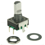 Bourns 12 Pulse Incremental Mechanical Rotary Encoder with a 6 mm Flat Shaft, Through Hole