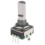Bourns 24 Pulse Incremental Mechanical Rotary Encoder with a 6 mm Flat Shaft (Not Indexed), Through Hole