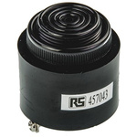 RS PRO 91dB Panel Mount Fast Pulse Internal Piezo Buzzer, 43 (Dia.) x 43mm, 60V ac/dc Min, 250V ac/dc Max