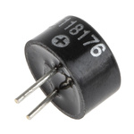 RS PRO 75dB PCB Mount Continuous Internal Magnetic Buzzer Component, 9.6 x 5mm, 2V dc Min, 3V dc Max