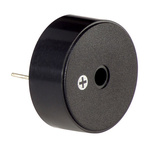 RS PRO 95dB Through Hole Continuous Internal Piezo Buzzer, 23.5 (Dia.) x 9.5mm, 3V dc Min, 20V dc Max
