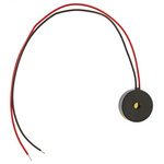 RS PRO 80dB Wire Leads Magnetic Buzzer Component, 10 (Dia.) x 3.2mm, 1V ac Min, 3V ac Max