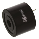 RS PRO 80dB Through Hole Continuous Internal Piezo Buzzer, 24 (Dia.) x 18mm, 3V dc Min, 16V dc Max