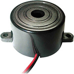 RS PRO 73dB Screw Mount Continuous External Piezo Buzzer Transducer, 23.8 x 14.5mm, 3V dc Min, 20V dc Max