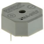 Sonitron 90dB Through Hole Multifunction Internal Buzzer, 17.5 x 17.5 x 8.5mm, 1.5V dc Min, 15V dc Max