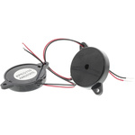 RS PRO 90dB Panel Mount Continuous External Piezo Buzzer, 34 x 24 x 5mm, 30V ac Max