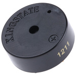 RS PRO 80dB Through Hole Continuous Internal Buzzer, 24 (Dia.) x 9mm, 3V dc Min, 20V dc Max