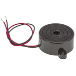 RS PRO 92dB Panel Mount Continuous Internal Piezo Buzzer, 32 (Dia.) x 13.5mm, 8V dc Min, 18V dc Max