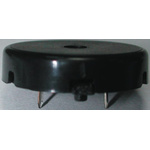 RS PRO 84dB Through Hole Continuous External Piezo Buzzer, 22.1 (Dia.) x 6.6mm, 30V ac Max