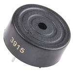 RS PRO 75dB Through Hole Continuous Internal Buzzer, 23.3 (Dia.) x 10.2mm, 3V dc Min, 20V dc Max