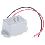 RS PRO 75dB Flange Mount Continuous Internal Magnetic Buzzer Component, 32 x 17 x 15.55mm, 8V dc Min, 8V dc Max
