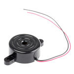 RS PRO 96dB Panel Mount Continuous Internal Piezo Buzzer, 33.7 (Dia.) x 14.5mm, 3V dc Min, 18V dc Max