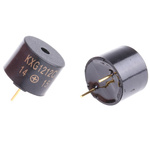 RS PRO 94dB Through Hole Continuous Internal Magnetic Buzzer Component, 12 x 9.5mm, 8V dc Min, 12V dc Max