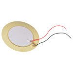 RS PRO 85dB PCB Mount Continuous Piezo Buzzer, 35 (Dia.) x 0.51mm, 8V dc Max