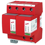 Dehn, DV Modular Surge Protector 255 V ac Maximum Voltage Rating 50kA Maximum Surge Current Lightning Arrester