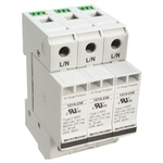 Bourns, 1210 Surge Arrester 415 V ac Maximum Voltage Rating 100kA Maximum Surge Current 3 Pole Protector