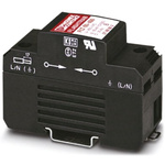 Phoenix Contact, FLT 60-400 Surge Arrester 230 V ac Maximum Voltage Rating 60kA Maximum Surge Current Lightning Arrester