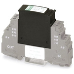 Phoenix Contact, PT 1X2-24DC-ST Surge Protector 20 V ac, 28 V dc Maximum Voltage Rating 20kA Maximum Surge Current